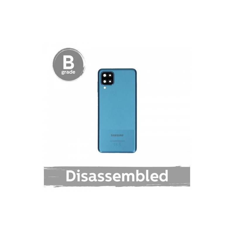 Back cover for Samsung A125 A12 / Blue / with glass 100% original (9 / 10 used)