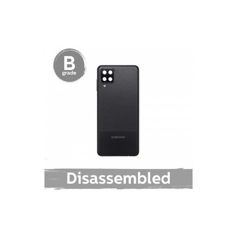 Back cover for Samsung A125 A12 / Black / with glass 100% original (9 / 10 used)
