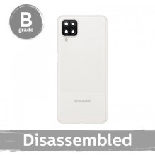 Back cover for Samsung A125 A12 / White / with glass 100% original (9 / 10 used)