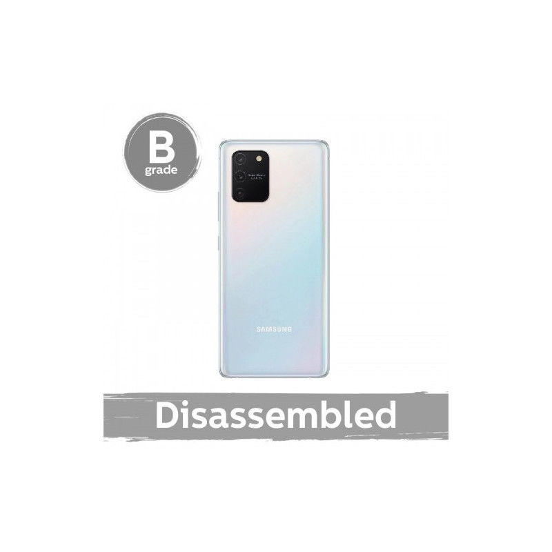 Back cover for Samsung G770 S10 Lite / White / with glass 100% original (9 / 10 used)