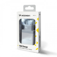 Įkroviklis Wozinsky 'WWC-01' baltas (3xUSB / 30W)