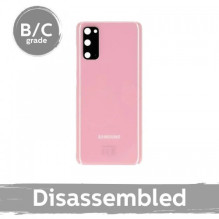 Back cover for Samsung G980 S20 / Cloud Pink / with glass 100% original (8 / 10 used)