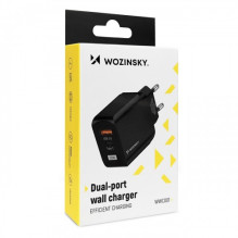 Charger Wozinsky 'GaN' black 20W (USB / USB-C)