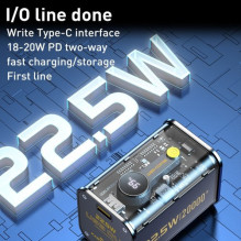 Išorinė baterija WK Design 'WP-337' juodas 20000mAh (PD 20W / QC3.0 22.5W) Išorinė baterija WK Design 'WP-337' juodas 20000mAh (PD 20W / QC3.0 22.5W)