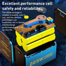 Išorinė baterija WK Design 'WP-337' juodas 20000mAh (PD 20W / QC3.0 22.5W) Išorinė baterija WK Design 'WP-337' juodas 20000mAh (PD 20W / QC3.0 22.5W)