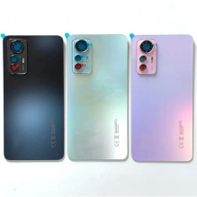 Back cover for Xiaomi 12 Lite 5G / Black / (with camera glass) OEM