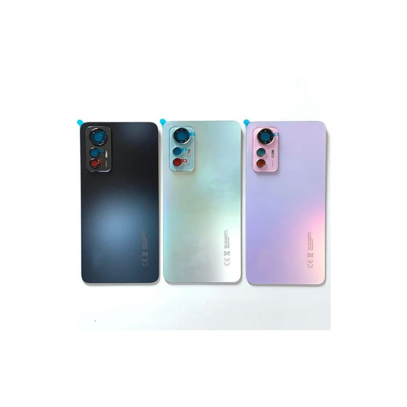 Back cover for Xiaomi 12 Lite 5G / Black / (with camera glass) OEM