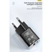 Charger Essager 'GaN Square' black 33W (PD / QC3.0)