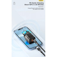 Charger Essager 'GaN Square' black 33W (PD / QC3.0)
