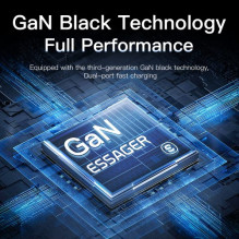 Charger Essager 'GaN Ling' black 33W (PD / QC3.0) with LED display