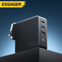 Charger Essager 'Gan Journey' black 140W (2xPD / QC3.0) / EU VERSION /