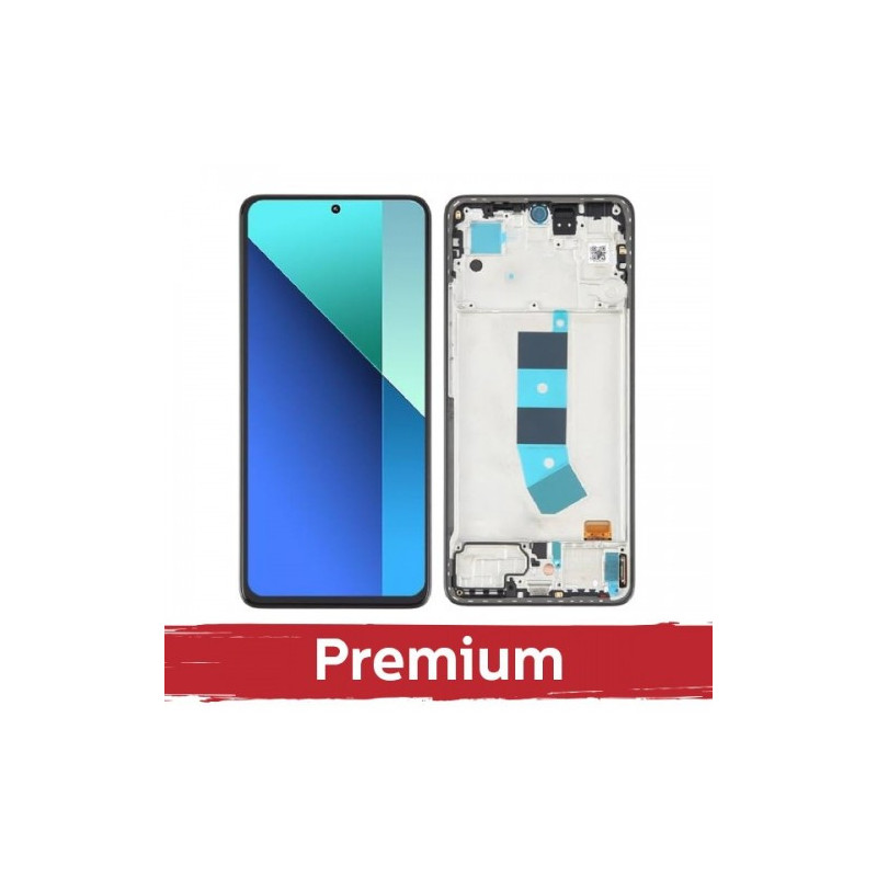 Ekranas skirtas Xiaomi Redmi 13 4G / Redmi 13 5G / Poco M6 4G juodas su rėmeliu OEM