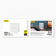 Charger Dudao 'A100EU' white 100W (2xPD / 2xQC3.0) Charger Dudao 'A100EU' white 100W (2xPD / 2xQC3.0)