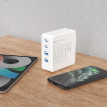 Charger Dudao 'A100EU' white 100W (2xPD / 2xQC3.0) Charger Dudao 'A100EU' white 100W (2xPD / 2xQC3.0)
