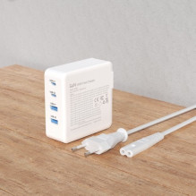 Charger Dudao 'A100EU' white 100W (2xPD / 2xQC3.0) Charger Dudao 'A100EU' white 100W (2xPD / 2xQC3.0)