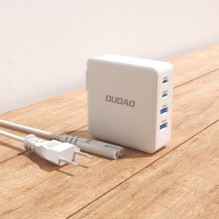 Charger Dudao 'A100EU' white 100W (2xPD / 2xQC3.0) Charger Dudao 'A100EU' white 100W (2xPD / 2xQC3.0)