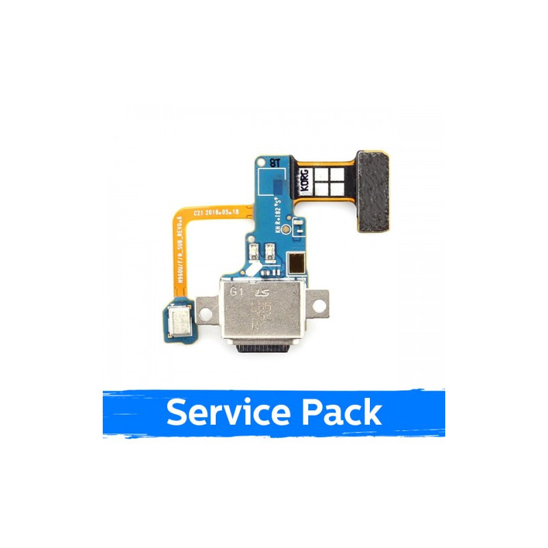 Charging port for Samsung N960 Note 9 with flex connector / wide (Service Pack)