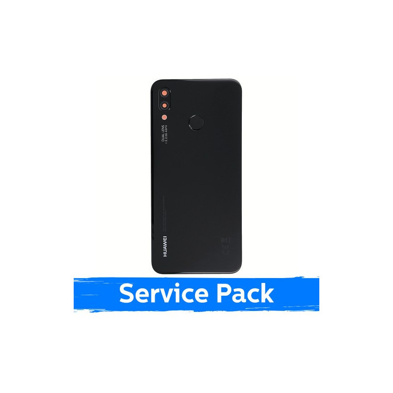 Back cover for Huawei P20 Lite / Black / (Service Pack)