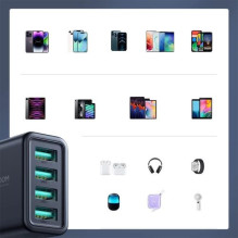 Charger Joyroom 'JR-TCN03' black 24W (4xUSB) Charger Joyroom 'JR-TCN03' black 24W (4xUSB)