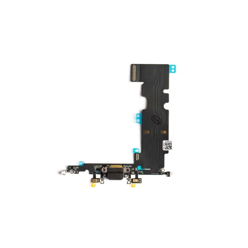 Charging port for iPhone 8 Plus 5.5'' with flex connector / Black / OEM