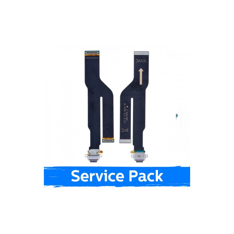 Krovimo lizdas skirtas Samsung N986 / N985 Note 20 Ultra su lanksčiąja jungtimi / plata 100% originalus (Service Pack)