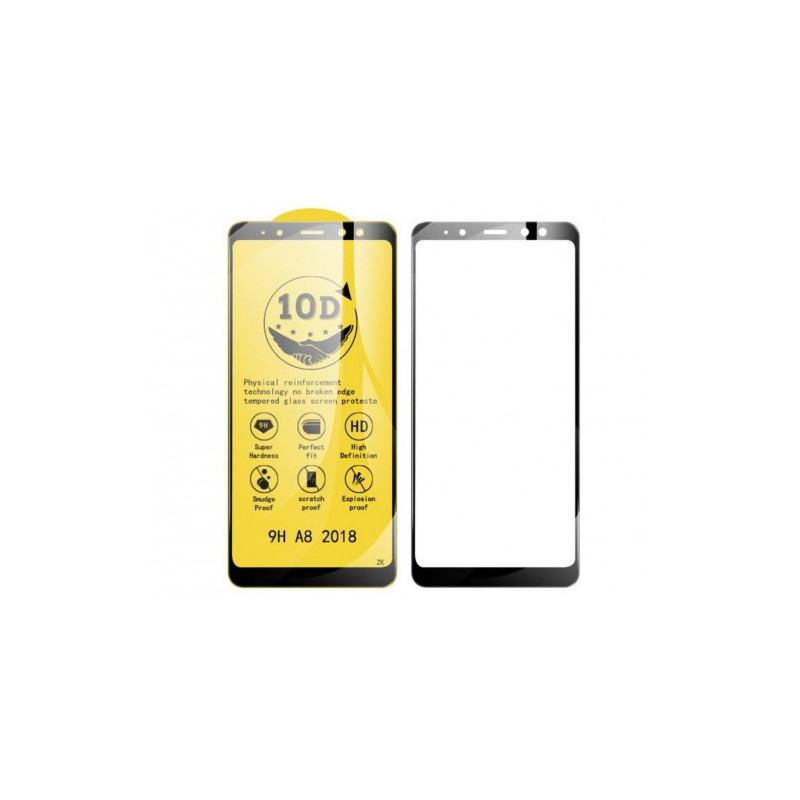 Ekrano apsauga "Silk Full Glue 5D" Samsung A505 A50 2019 juodas