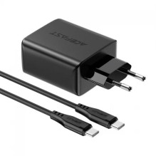 Charger Acefast 'A13' black 65W (2xPD / 1xQC3.0) + 'Type-C / Type-C' 120cm cable Charger Acefast 'A13' black 65W (2xPD / 1xQC3.0) + 'Type-C / Type-C' 120cm cable