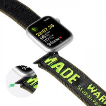 Dux Ducis 'Outdoor' bracelet for Apple Watch 42mm / 44mm / 45mm black / green Dux Ducis 'Outdoor' bracelet for Apple Watch 42mm / 44mm / 45mm black / green