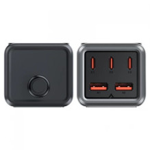 Charger Acefast 'Z2 GaN' black 75W (3xPD / 2xQC3.0 / 1xAC)