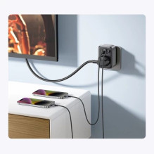Įkroviklis Ugreen 'CD314' juodas 30W (1xPD / 2xQC3.0 / 1xAC) Įkroviklis Ugreen 'CD314' juodas 30W (1xPD / 2xQC3.0 / 1xAC)