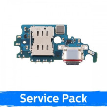 Charging port for Samsung G991 S21 with flex connector / flat (Service Pack)
