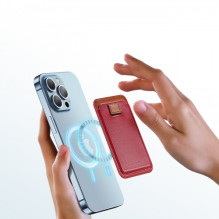 Dux Ducis 'Magnetic Wallet' skirta iPhone 12 (iPhone 13 / iPhone 14) raudona Dux Ducis 'Magnetic Wallet' skirta iPhone 12 (iPhone 13 / iPhone 14) raudona