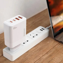 Charger Dudao 'A65EU' white 65W (2xPD-C / 2xQC3.0)