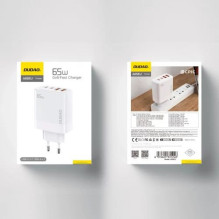 Charger Dudao 'A65EU' white 65W (2xPD-C / 2xQC3.0)