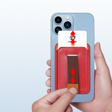 Dux Ducis 'Magnetic Wallet' skirta iPhone 12 (iPhone 13 / iPhone 14) raudona Dux Ducis 'Magnetic Wallet' skirta iPhone 12 (iPhone 13 / iPhone 14) raudona