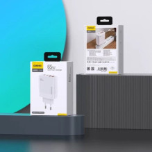 Charger Dudao 'A65EU' white 65W (2xPD-C / 2xQC3.0)