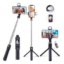 Baston 'P50' holder / 'selfie' stick black (Bluetooth control)