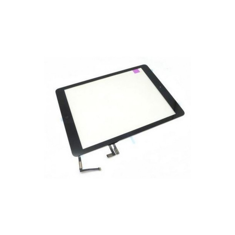 Lietimui jautrus stikliukas skirtas Apple iPad Air juodas su home mygtuku ir laikikliais HQ2