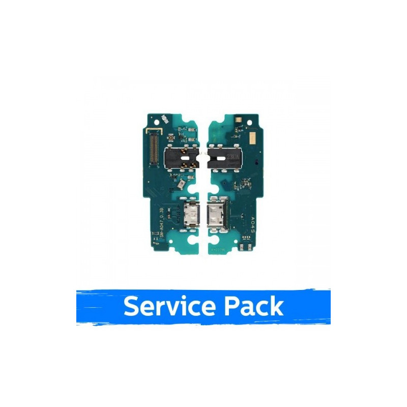 Charging port for Samsung A047 A04s with flex connector / wide (Service Pack)