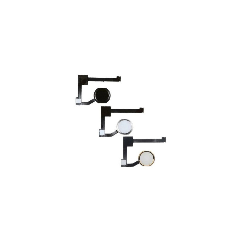 Mygtukas skirtas Apple iPad Air 2 (Mini 4) / HOME / su lanksčiąja jungtimi / BLACK