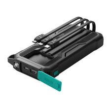 External battery Joyroom 'JR-L016' black 10000mAh (PD / QC3.0) + integrated 3in1 cable External battery Joyroom 'JR-L016' black 10000mAh (PD / QC3.0) + integrated 3in1 cable