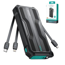 External battery Joyroom 'JR-L016' black 10000mAh (PD / QC3.0) + integrated 3in1 cable External battery Joyroom 'JR-L016' black 10000mAh (PD / QC3.0) + integrated 3in1 cable