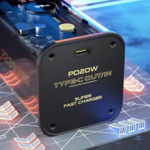 Išorinė baterija Dudao 'K16Pro' juodas 20000mAh 22.5W (QC3.0 / USB) (LED ekranas)