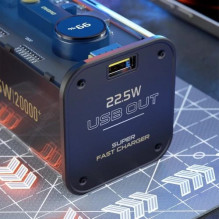 Išorinė baterija Dudao 'K16Pro' juodas 20000mAh 22.5W (QC3.0 / USB) (LED ekranas)