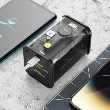 Išorinė baterija Dudao 'K16Pro' juodas 20000mAh 22.5W (QC3.0 / USB) (LED ekranas)
