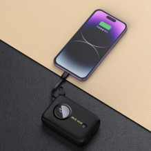 External battery Dudao 'K14' black 10000mAh (PD / QC3.0) + Type-C / Lightning cable