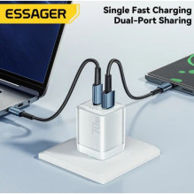 Charger Essager 'Color' white 70W (PD / QC3.0)