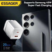 Charger Essager 'Color' white 70W (PD / QC3.0)