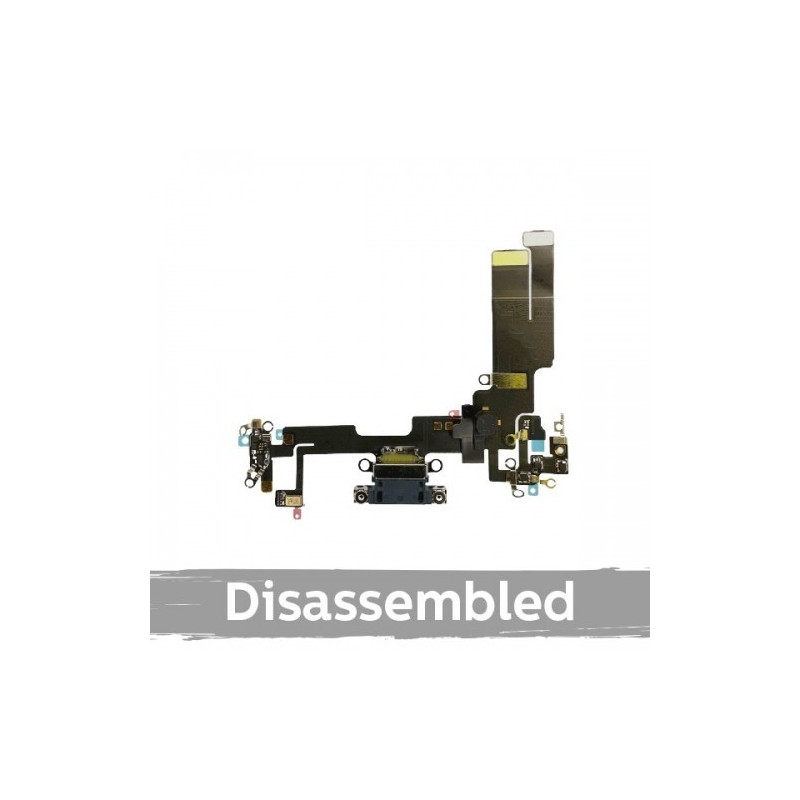 Charging port for iPhone 14 with flexible connector / Starlight / (100% original / from the device)