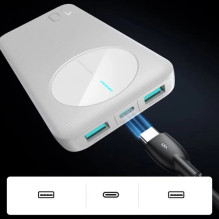 External battery Joyroom'JR-PBF12' white 10000mAh (PD / QC3.0)